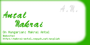 antal makrai business card